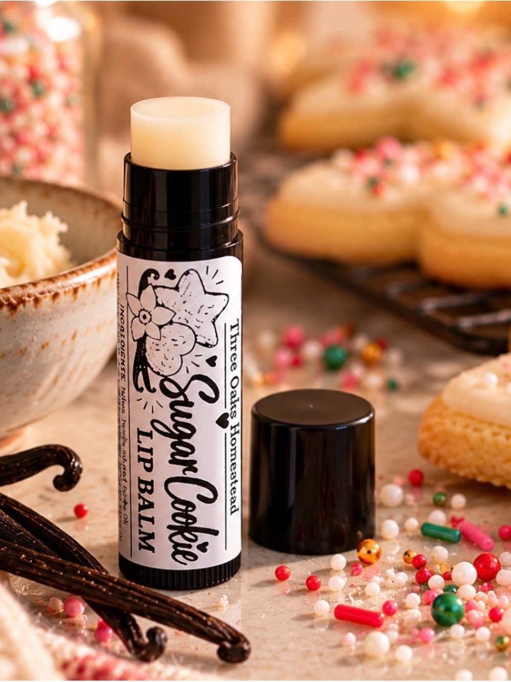 Three Oaks Homestead Sugar Cookie Tallow Lip Balm